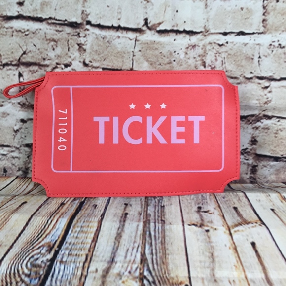 ipsy Ticket Cosmetic Make-Up Pouch - Picture 3 of 8